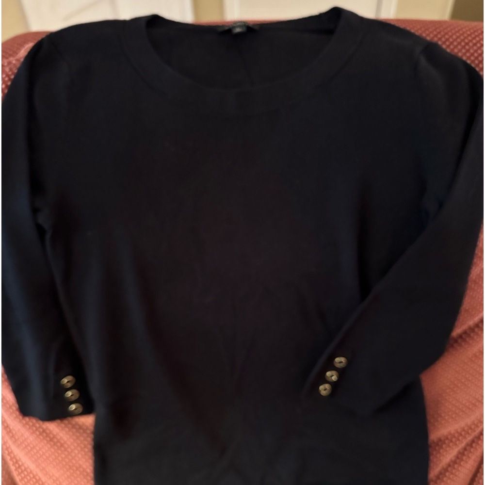 Talbots women's small petite black sweater. Worn gently and non smoker.